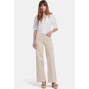 NYDJ Teresa Wide Leg Jeans in Feather. Sz: 16